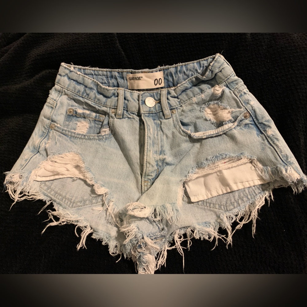 GARAGE denim shorts size 00